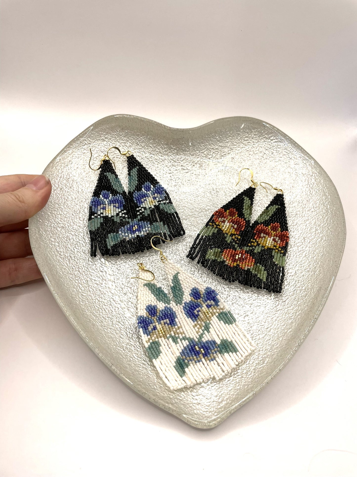 Orchidée blanche et bleue